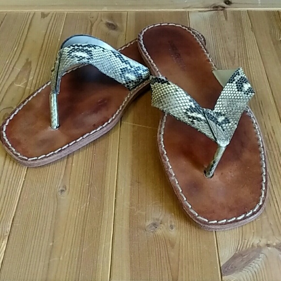 Dolce & Gabbana Python Skin Sandals EU 43 / US 10